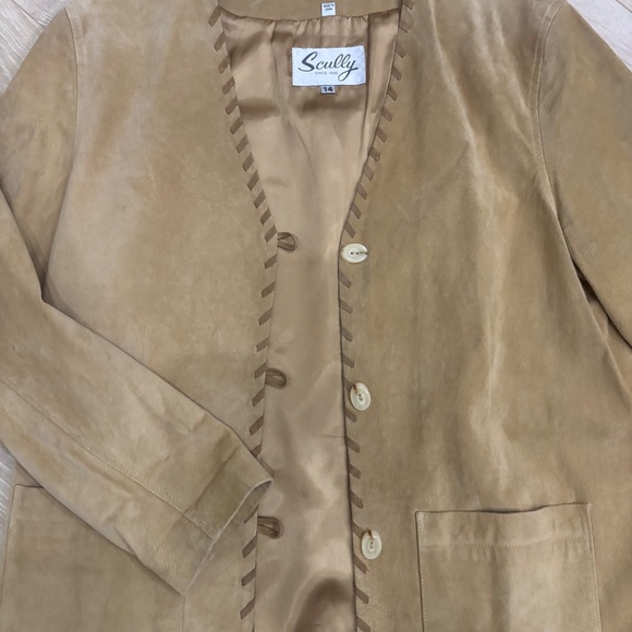 100% genuine leather suede over sized Scully festival jacket - Picture 3 of 10